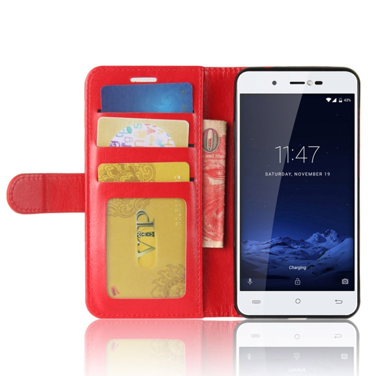 For CUBOT R9 Crazy Horse Texture Horizontal Flip Leather Case with Holder & Card Slots & Wallet