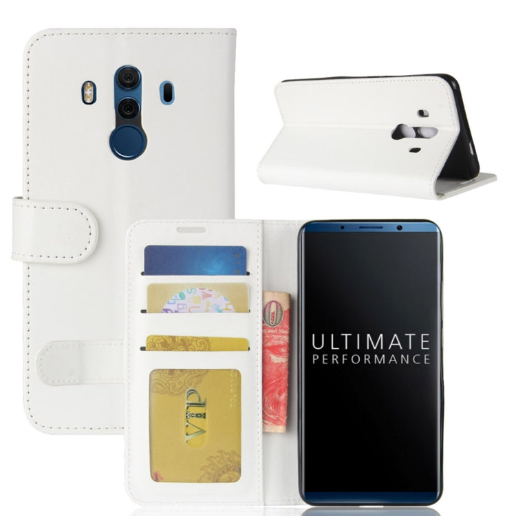 For Huawei Mate 10 Porsche Design & Mate 10 Pro Crazy Horse Texture Horizontal Flip Leather Case with Holder & Card Slots & Wallet