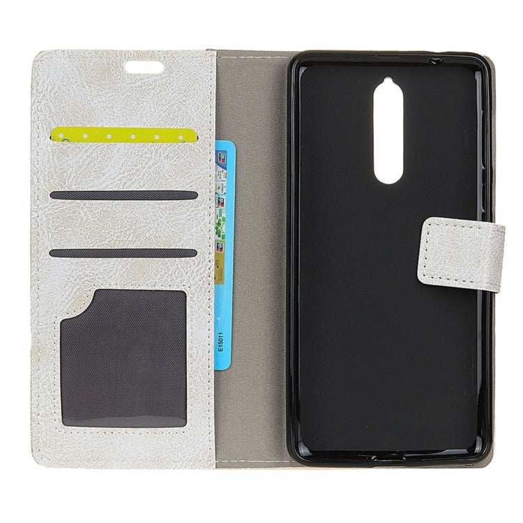 Nokia 8 Retro Crazy Horse Texture Horizontal Flip Leather Case with Holder & Card Slots & Wallet & Photo Frame