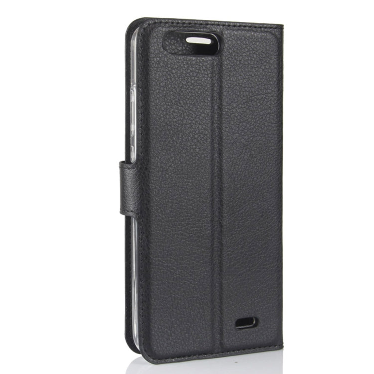For Blackview P6 Litchi Texture Horizontal Flip Leather Case with Holder & Card Slots & Wallet