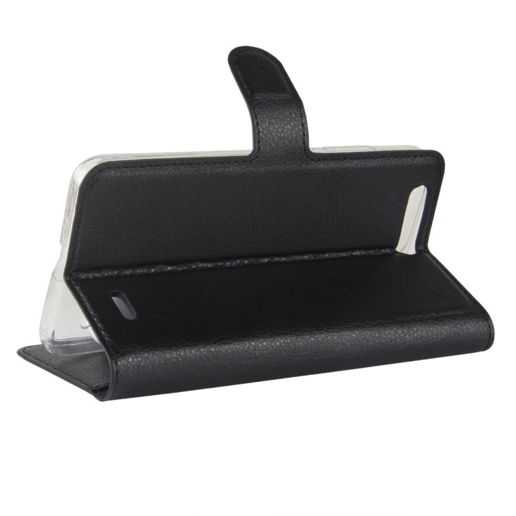 For Blackview P6 Litchi Texture Horizontal Flip Leather Case with Holder & Card Slots & Wallet