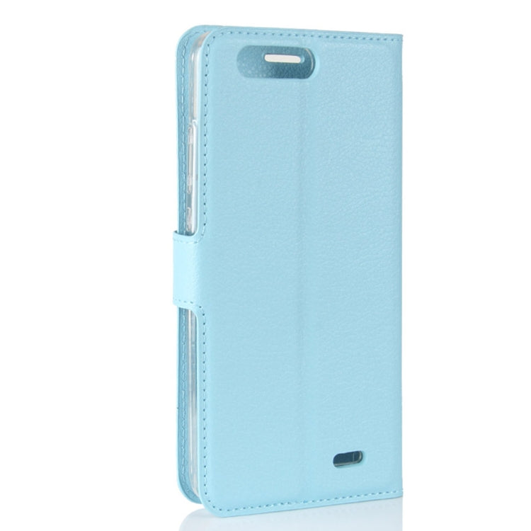 For Blackview P6 Litchi Texture Horizontal Flip Leather Case with Holder & Card Slots & Wallet