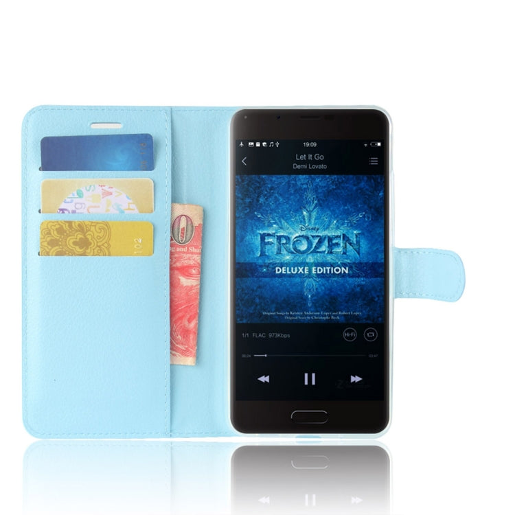 For Blackview P6 Litchi Texture Horizontal Flip Leather Case with Holder & Card Slots & Wallet