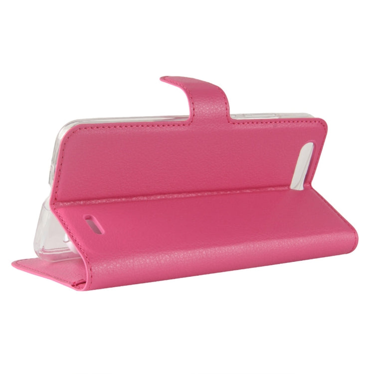 For Blackview P6 Litchi Texture Horizontal Flip Leather Case with Holder & Card Slots & Wallet