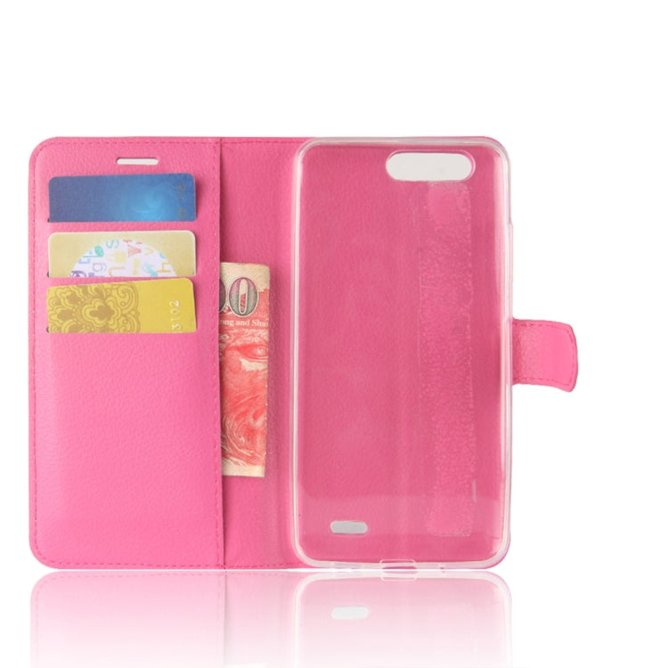 For Blackview P6 Litchi Texture Horizontal Flip Leather Case with Holder & Card Slots & Wallet