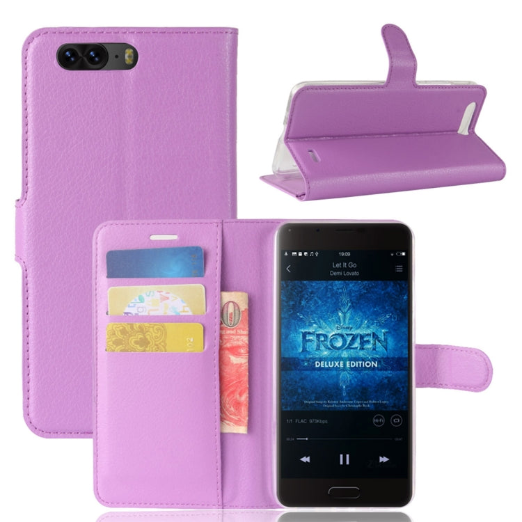 For Blackview P6 Litchi Texture Horizontal Flip Leather Case with Holder & Card Slots & Wallet