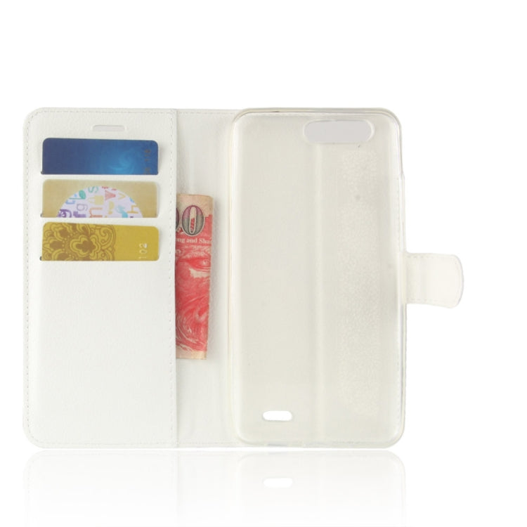 For Blackview P6 Litchi Texture Horizontal Flip Leather Case with Holder & Card Slots & Wallet