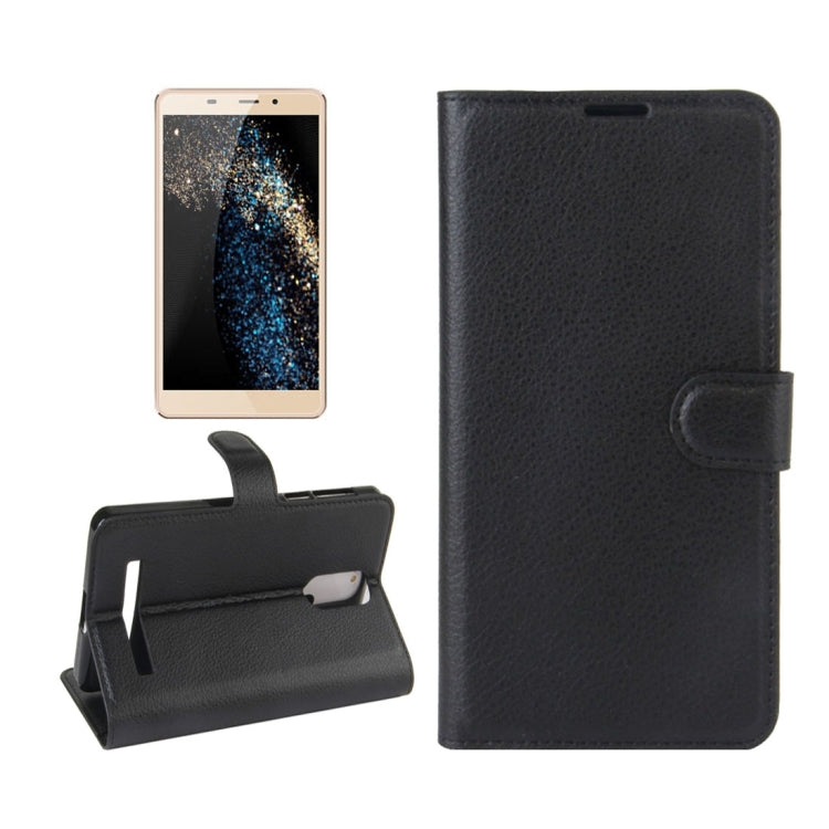 For Leagoo M8 Pro Litchi Texture Horizontal Flip Leather Case with Holder & Card Slots & Wallet