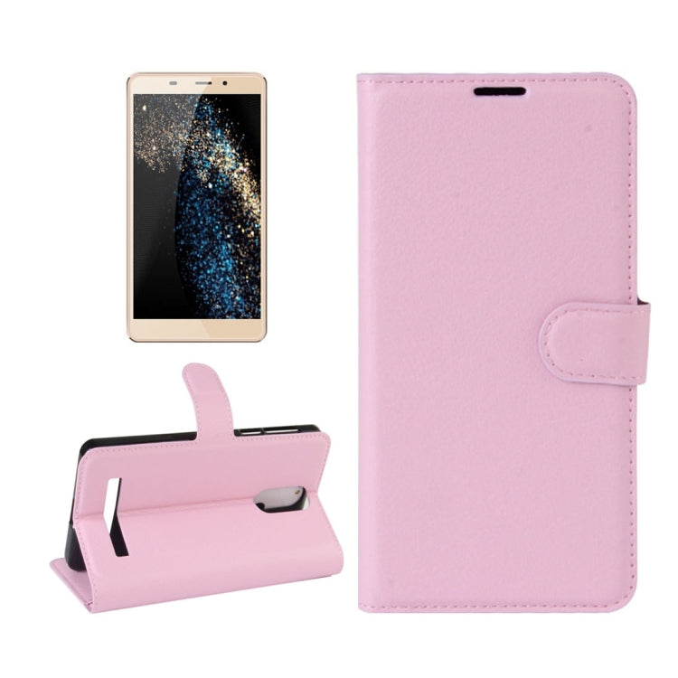For Leagoo M8 Pro Litchi Texture Horizontal Flip Leather Case with Holder & Card Slots & Wallet