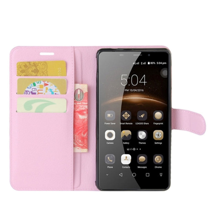 For Leagoo M8 Pro Litchi Texture Horizontal Flip Leather Case with Holder & Card Slots & Wallet