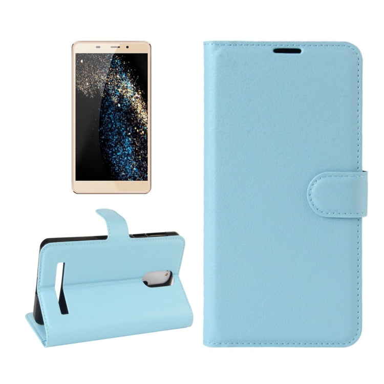 For Leagoo M8 Pro Litchi Texture Horizontal Flip Leather Case with Holder & Card Slots & Wallet