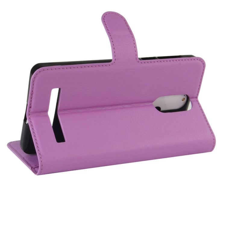 For Leagoo M8 Pro Litchi Texture Horizontal Flip Leather Case with Holder & Card Slots & Wallet