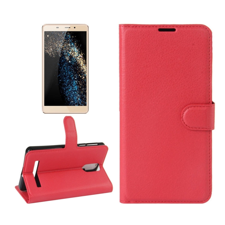 For Leagoo M8 Pro Litchi Texture Horizontal Flip Leather Case with Holder & Card Slots & Wallet