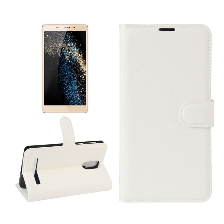 For Leagoo M8 Pro Litchi Texture Horizontal Flip Leather Case with Holder & Card Slots & Wallet