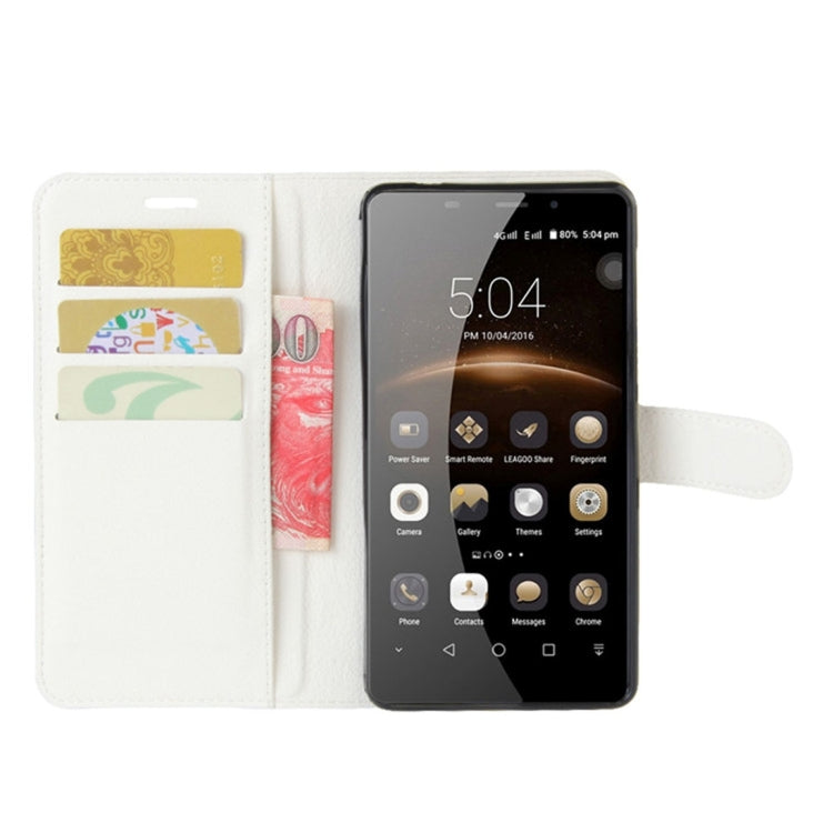 For Leagoo M8 Pro Litchi Texture Horizontal Flip Leather Case with Holder & Card Slots & Wallet