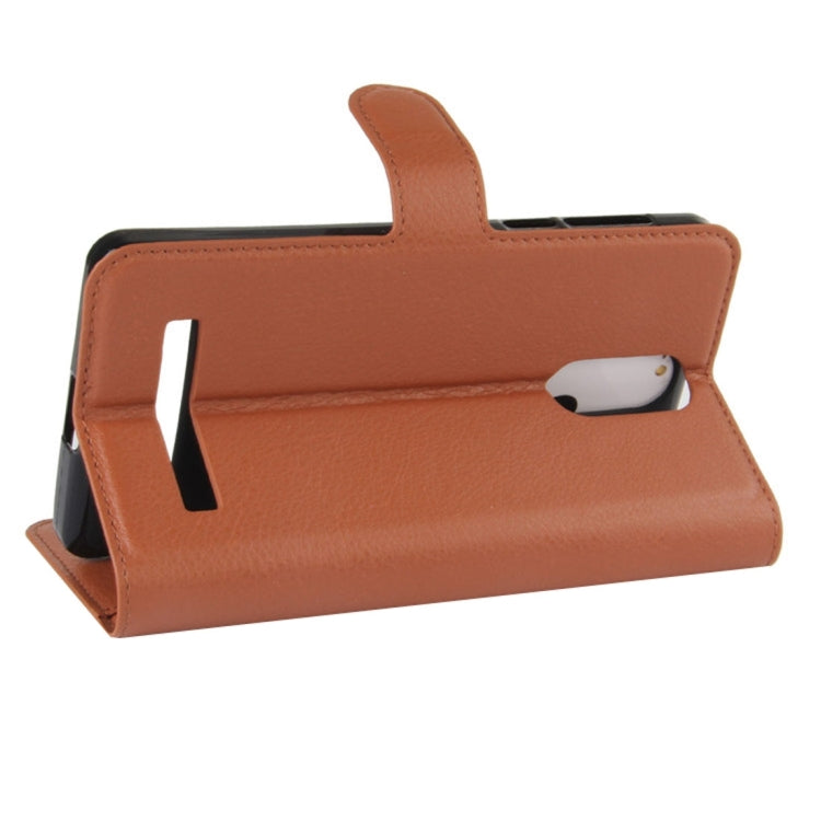 For Leagoo M8 Pro Litchi Texture Horizontal Flip Leather Case with Holder & Card Slots & Wallet