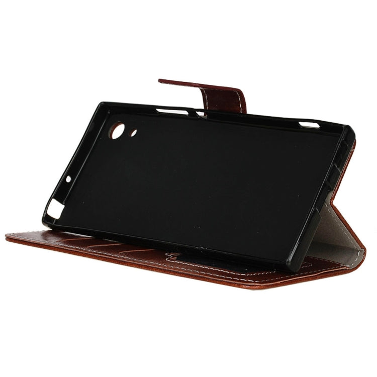 For Sony Xperia XA1 Retro Crazy Horse Texture Horizontal Flip Leather Case with Holder & Card Slots & Wallet & Photo Frame