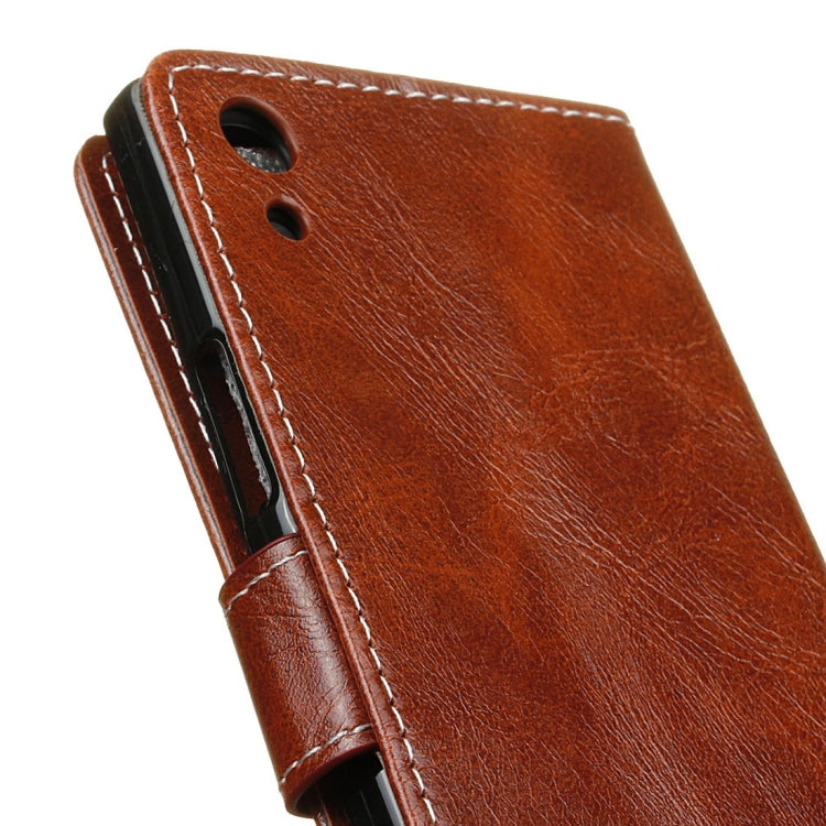 For Sony Xperia XA1 Retro Crazy Horse Texture Horizontal Flip Leather Case with Holder & Card Slots & Wallet & Photo Frame