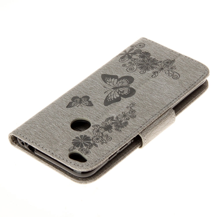 For Huawei P8 Lite (2017) Butterflies Embossing Horizontal Flip Leather Case with Holder & Card Slots & Wallet & Lanyard