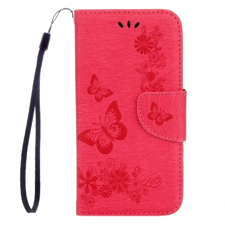 For Huawei P8 Lite (2017) Butterflies Embossing Horizontal Flip Leather Case with Holder & Card Slots & Wallet & Lanyard