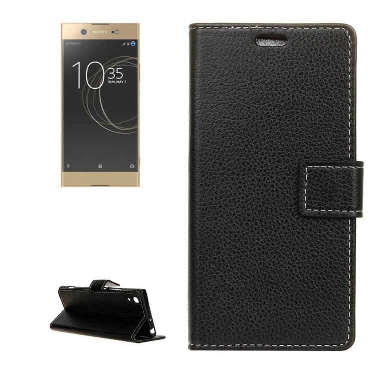 For Sony Xperia XA1 Litchi Texture Horizontal Flip Leather Case with Holder & Card Slots & Wallet & Photo Frame