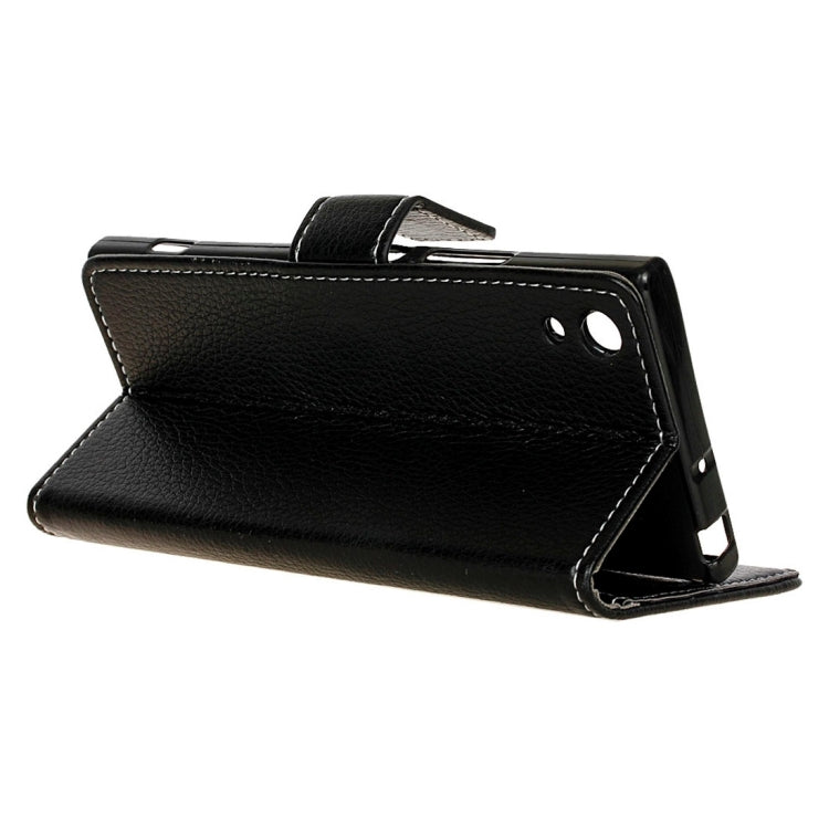 For Sony Xperia XA1 Litchi Texture Horizontal Flip Leather Case with Holder & Card Slots & Wallet & Photo Frame