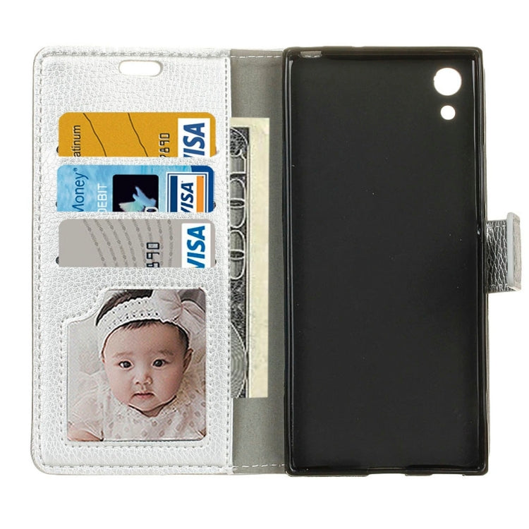 For Sony Xperia XA1 Litchi Texture Horizontal Flip Leather Case with Holder & Card Slots & Wallet & Photo Frame