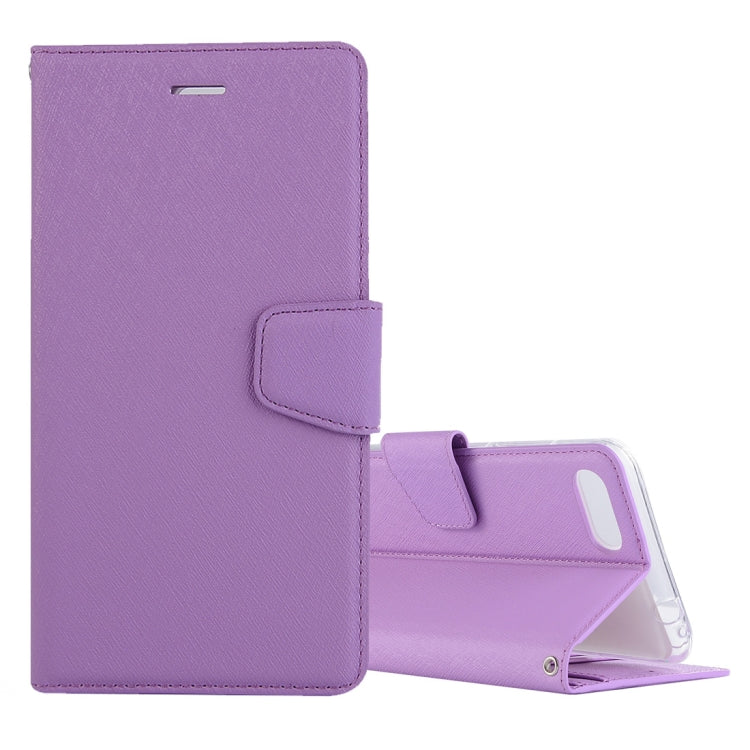 For Asus Zenfone 4 Max ZC554KL Silk Texture Horizontal Flip Leather Case with Holder & Card Slots & Wallet & Photo Frame(Purple)