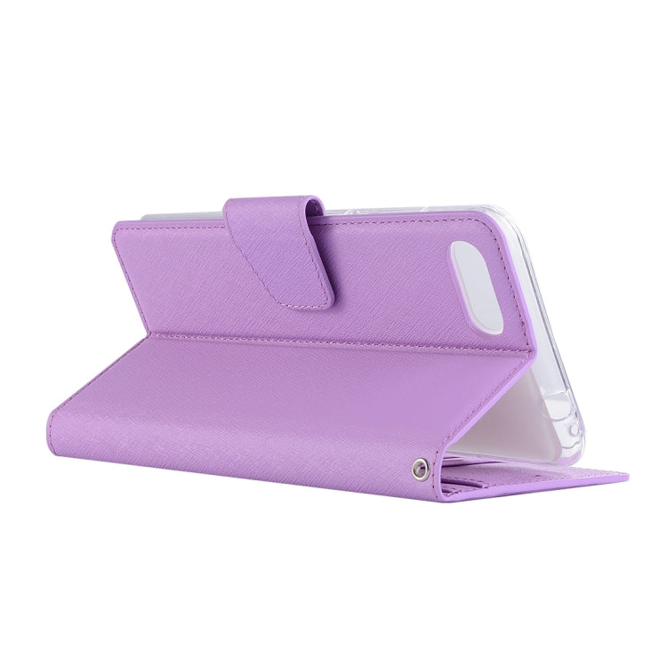 For Asus Zenfone 4 Max ZC554KL Silk Texture Horizontal Flip Leather Case with Holder & Card Slots & Wallet & Photo Frame(Purple)