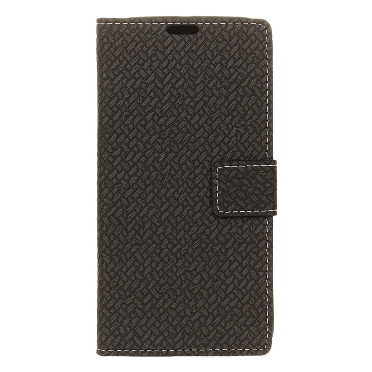 For Alcatel Flash Plus 2 Weaving Texture Horizontal Flip PU Leather Case with Magnetic Buckle & Holder & Card Slots & Wallet & Photo Frame
