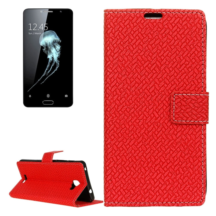 For Alcatel Flash Plus 2 Weaving Texture Horizontal Flip PU Leather Case with Magnetic Buckle & Holder & Card Slots & Wallet & Photo Frame