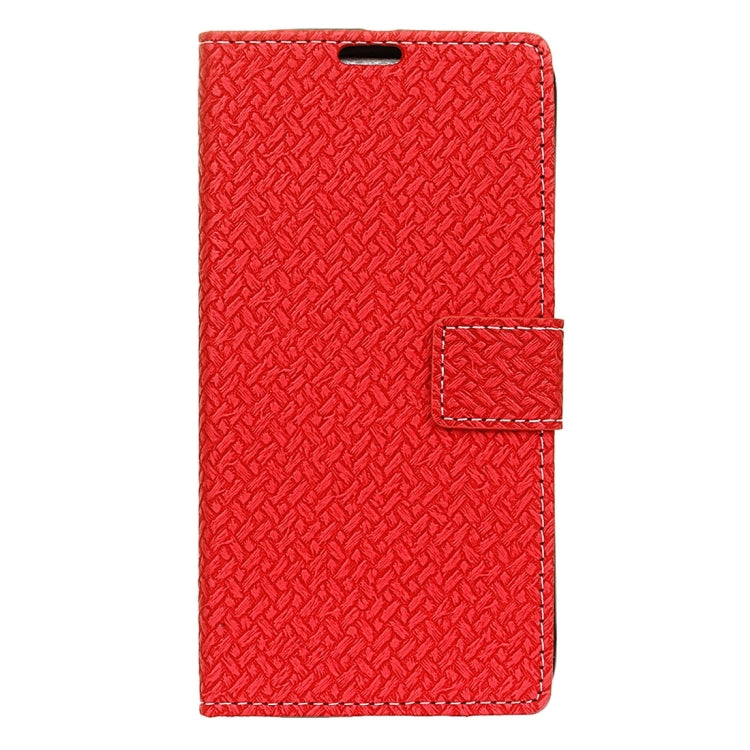 For Alcatel Flash Plus 2 Weaving Texture Horizontal Flip PU Leather Case with Magnetic Buckle & Holder & Card Slots & Wallet & Photo Frame