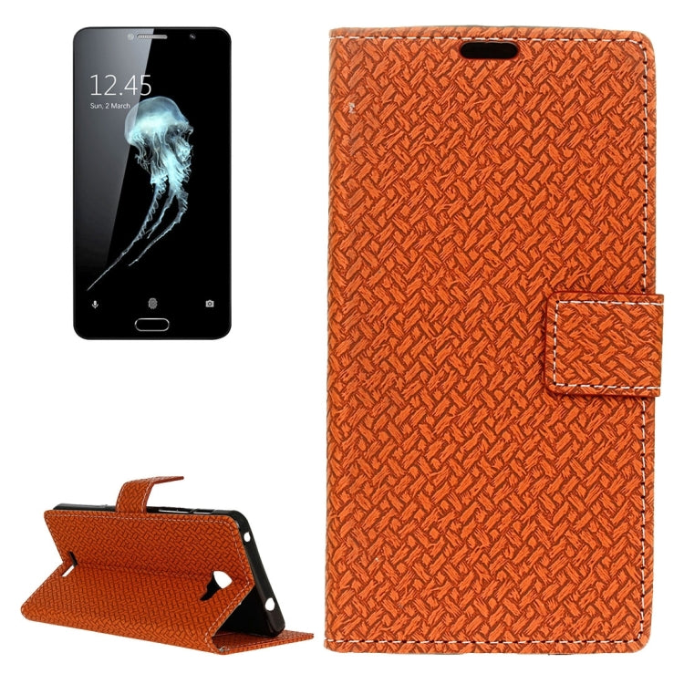 For Alcatel Flash Plus 2 Weaving Texture Horizontal Flip PU Leather Case with Magnetic Buckle & Holder & Card Slots & Wallet & Photo Frame
