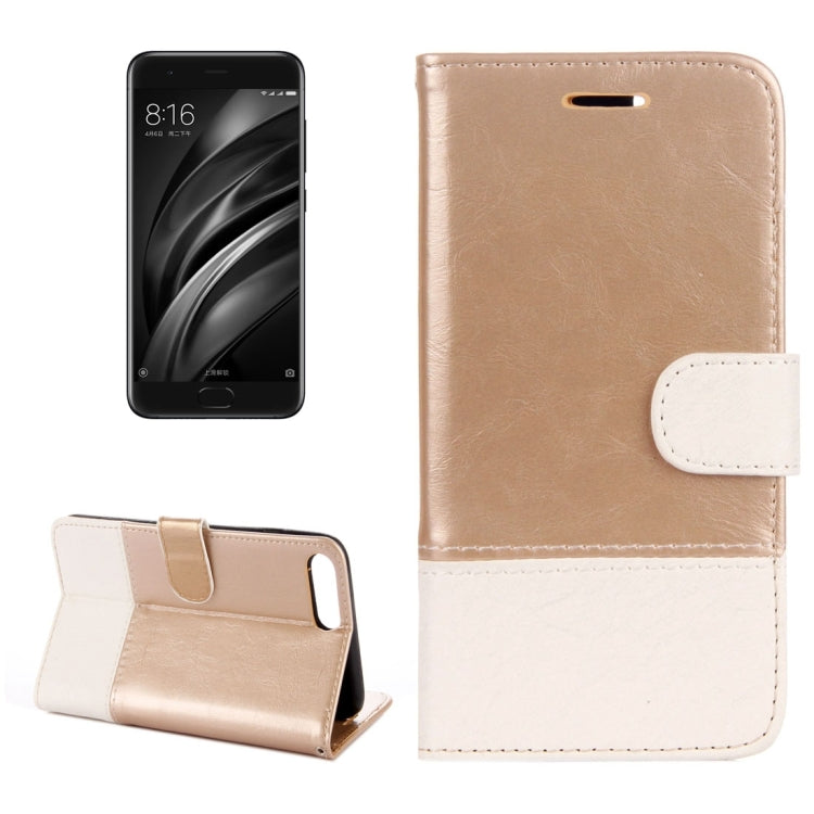 For Xiaomi Mi 6 Lace Stitching Leather Case with Card Slots & Holder & Wallet