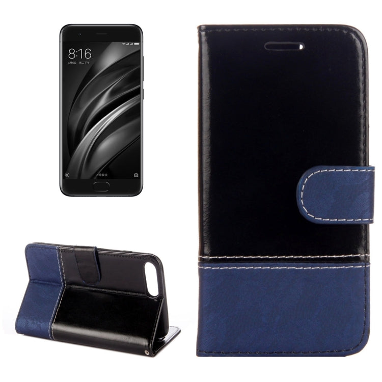 For Xiaomi Mi 6 Lace Stitching Leather Case with Card Slots & Holder & Wallet