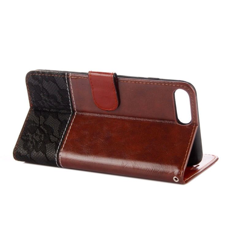 For Xiaomi Mi 6 Lace Stitching Leather Case with Card Slots & Holder & Wallet