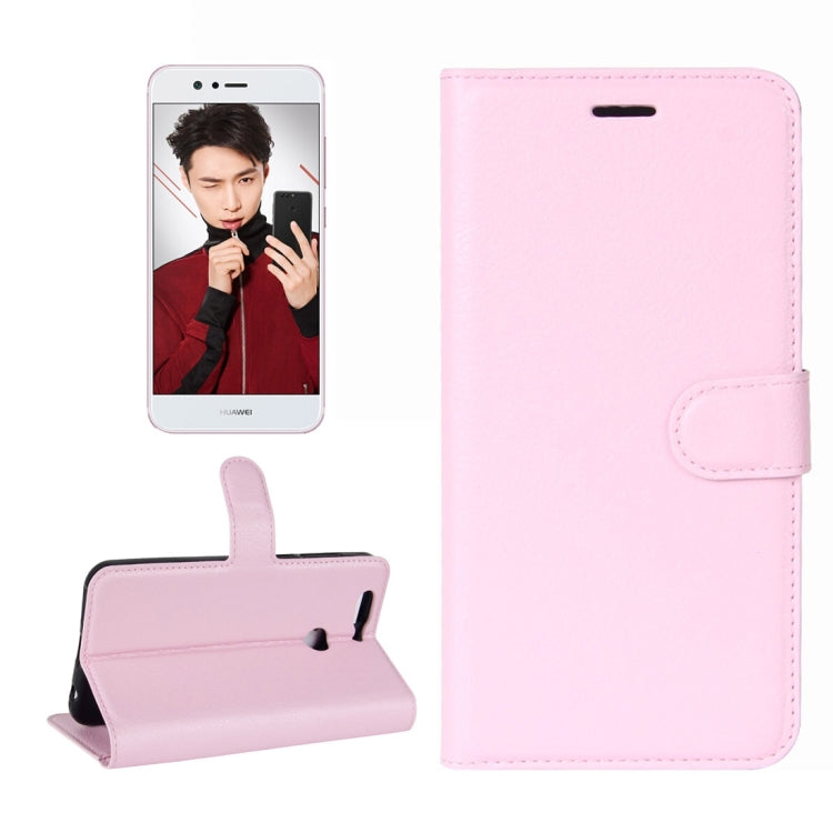 For Huawei Nova 2 Plus Litchi Texture Horizontal Flip Leather Case with Holder & Card Slots & Wallet