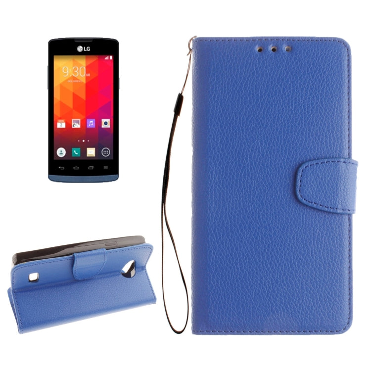 For LG Joy / H220 Litchi Texture Horizontal Flip Leather Case with Holder & Card Slots & Wallet & Photo Frame & Lanyard