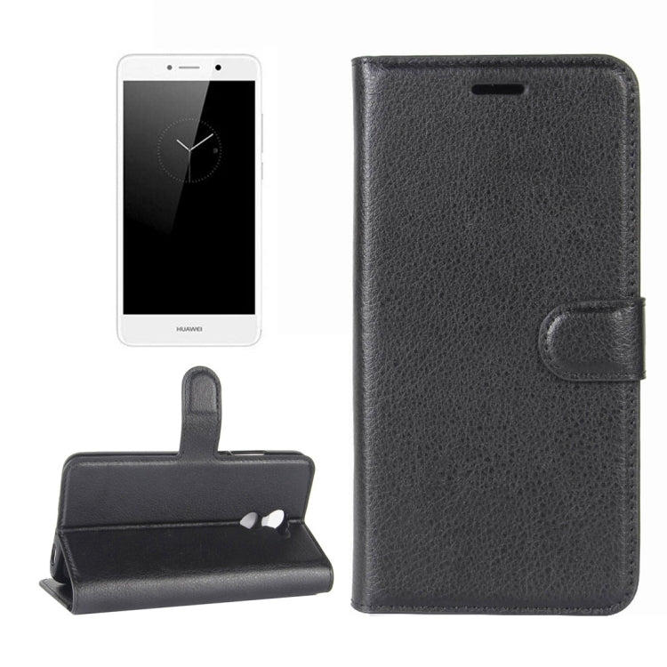 For Huawei Enjoy 7 Plus / Y7 Prime Litchi Texture Horizontal Flip Leather Case with Holder & Card Slots & Wallet