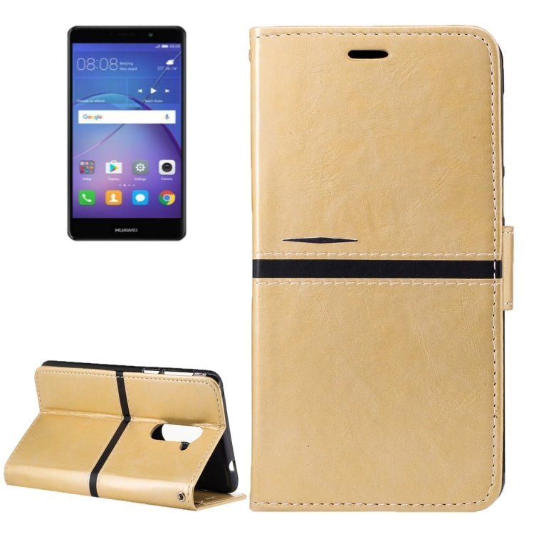 For Huawei Mate 9 Lite Crazy Horse Texture PU Leather Horizontal Flip Leather Case with Holder & Card Slots & Wallet & Photo Frame & Lanyard