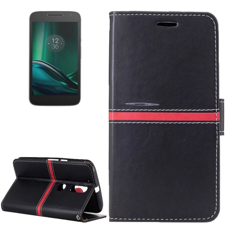 For Motorola Moto G4 Crazy Horse Texture PU Leather Horizontal Flip Leather Case with Holder & Card Slots & Wallet & Photo Frame & Lanyard