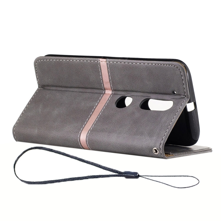 For Motorola Moto G4 Crazy Horse Texture PU Leather Horizontal Flip Leather Case with Holder & Card Slots & Wallet & Photo Frame & Lanyard