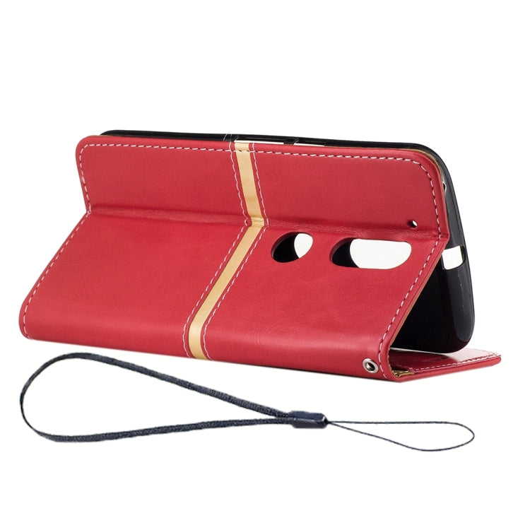 For Motorola Moto G4 Crazy Horse Texture PU Leather Horizontal Flip Leather Case with Holder & Card Slots & Wallet & Photo Frame & Lanyard