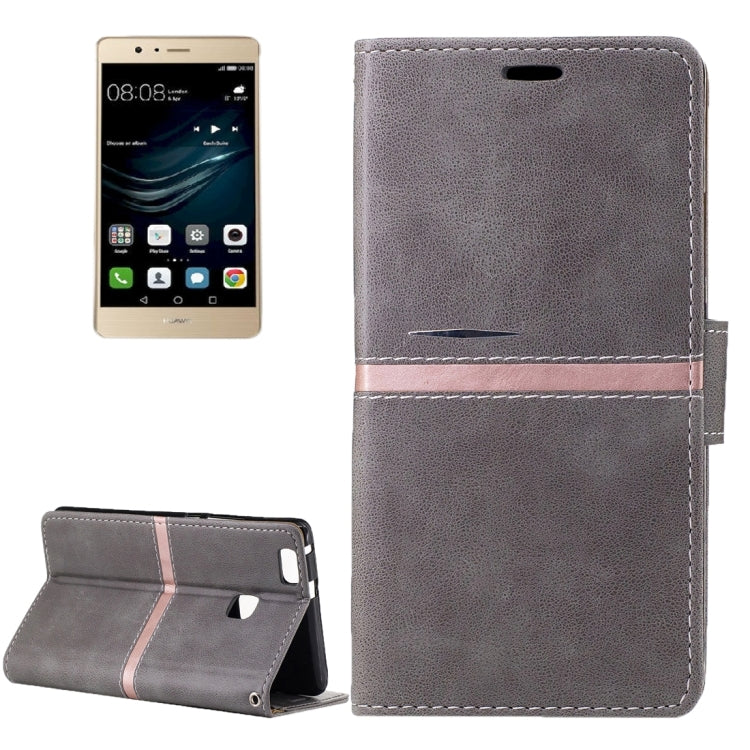 For Huawei P9 Lite Crazy Horse Texture PU Leather Horizontal Flip Leather Case with Holder & Card Slots & Wallet & Photo Frame & Lanyard