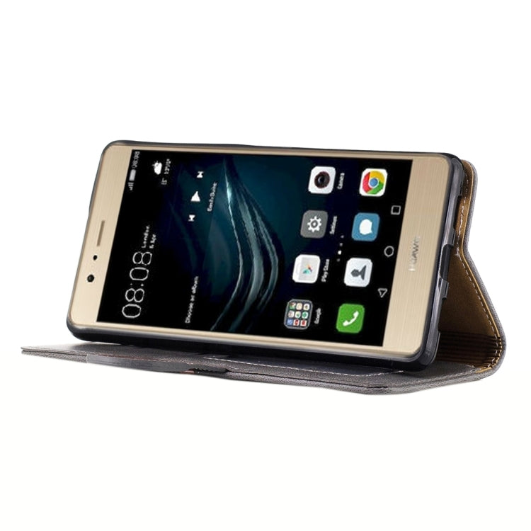 For Huawei P9 Lite Crazy Horse Texture PU Leather Horizontal Flip Leather Case with Holder & Card Slots & Wallet & Photo Frame & Lanyard