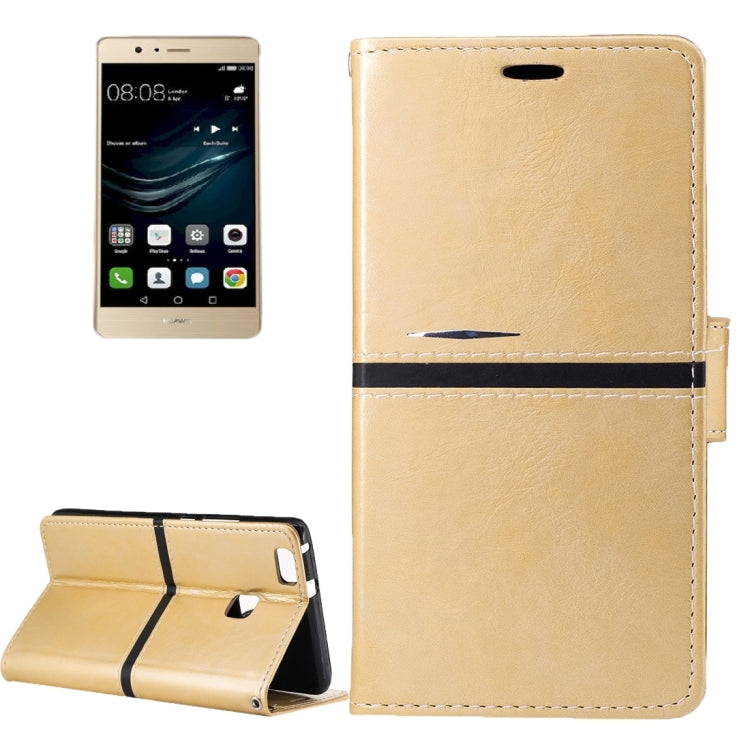 For Huawei P9 Lite Crazy Horse Texture PU Leather Horizontal Flip Leather Case with Holder & Card Slots & Wallet & Photo Frame & Lanyard