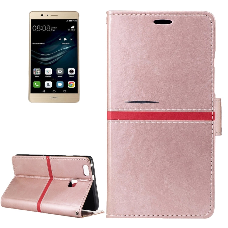 For Huawei P9 Lite Crazy Horse Texture PU Leather Horizontal Flip Leather Case with Holder & Card Slots & Wallet & Photo Frame & Lanyard