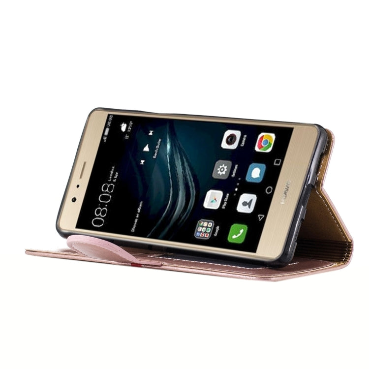 For Huawei P9 Lite Crazy Horse Texture PU Leather Horizontal Flip Leather Case with Holder & Card Slots & Wallet & Photo Frame & Lanyard