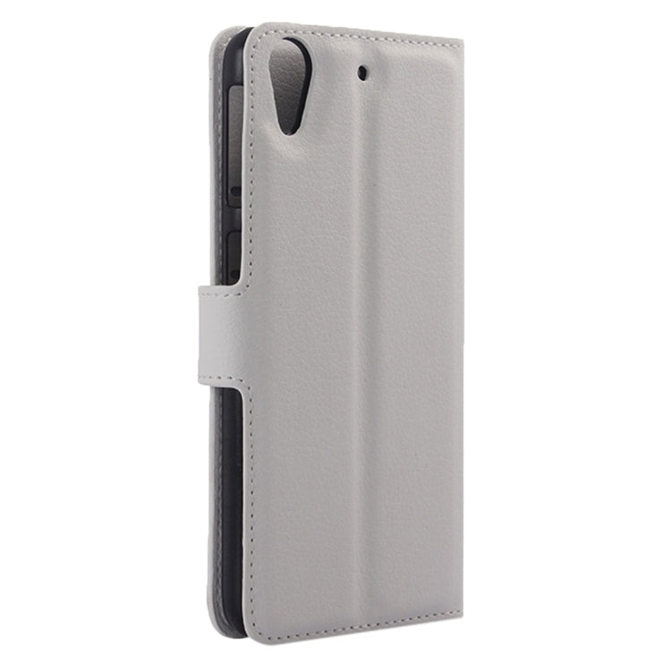 For HTC Desire 650 Litchi Texture Horizontal Flip Leather Case with Holder & Card Slots & Wallet