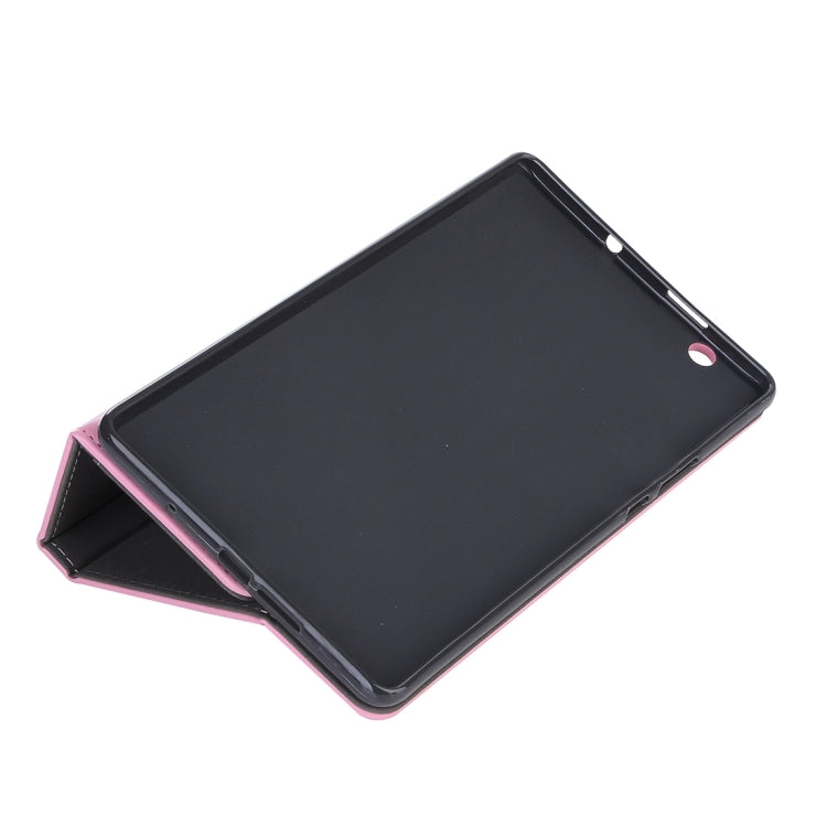 For Huawei MediaPad M3 8.4 inch Cowhide Texture Horizontal Flip Leather Case with Holder & Card Slot & Wallet & Hand Strap & Sleep / Wake-up Function